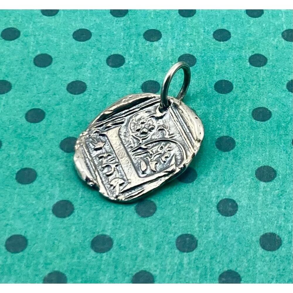 Waxing Poetic Monogram Initial Charm - image 3